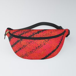 Scarlet Expressive Paint Texture, Modern Abstract Painting  Fanny Pack