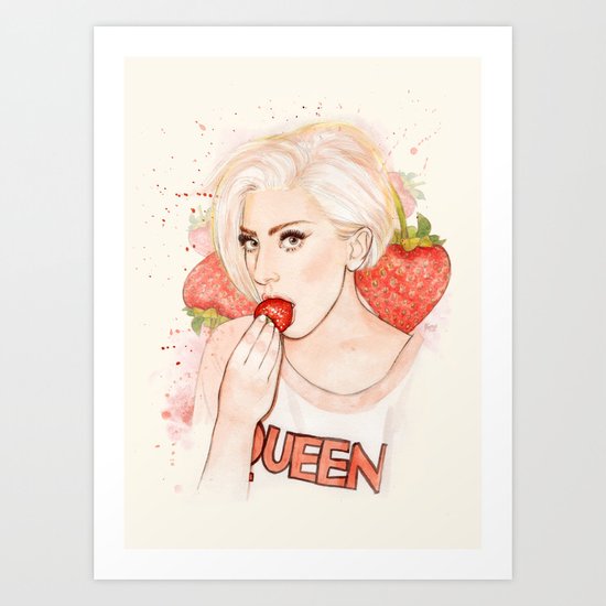 Strawberry LG Art Print