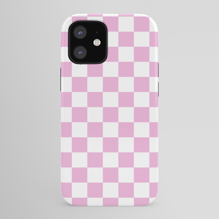 Lilac Checkered Phone Case iPhone Case by LUCKY 13