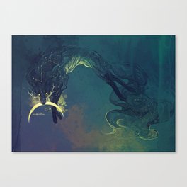 The Fox who talked the Moon and the Stars Canvas Print