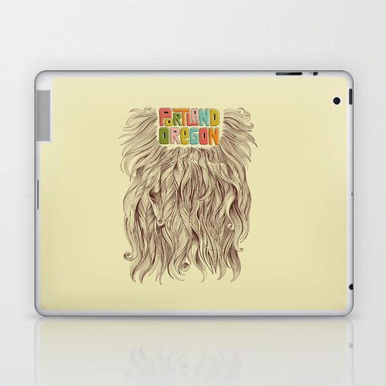 Portland = Beards Laptop & iPad Skin
