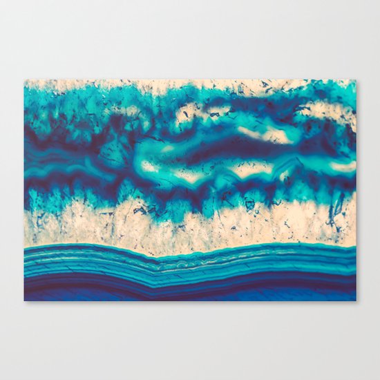 Blue Agate Water Element Canvas Print