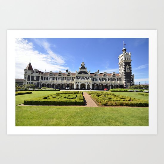 Dunedin Train Station Art Print