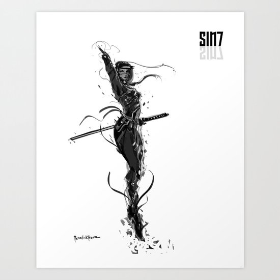 Sin7 Bleed Art Print