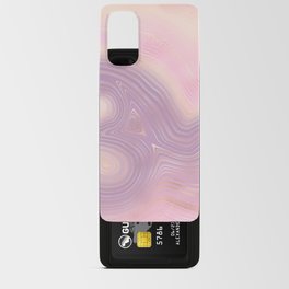 Muted Purple Pink Gold Agate Geode Luxury Android Card Case