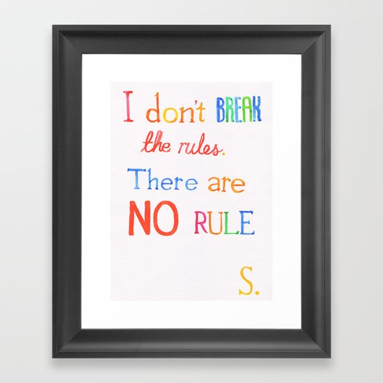 JUDAS (The Rules) Framed Art Print