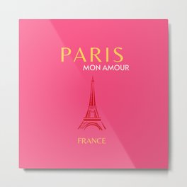 Paris Travel Art Preppy Room Pink Modern Art Decor  Metal Print | Pink, Travel, College, Flowermarket, Matisse, Colorful, Graphicdesign, Preppy, Eiffeltower, Retroart 