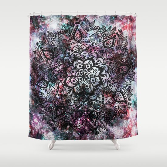 Intergalactic Mandala Shower Curtain