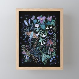 Night Garden Framed Mini Art Print