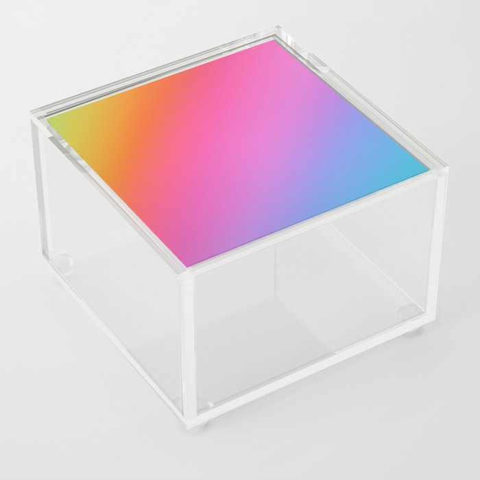 Rainbow Gradient  Acrylic Box