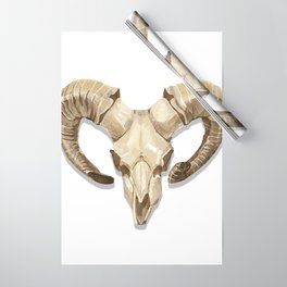 Goat Skull Illustrated art Wrapping Paper