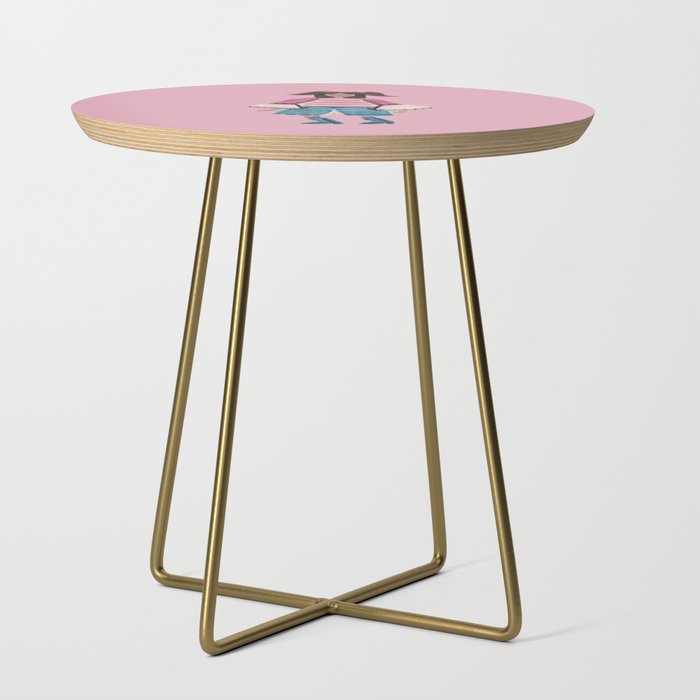 Summer Pony Tail Girl - Pink Side Table