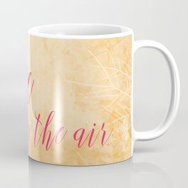 LOVE IS THE AIR Portrait Coffee Mug