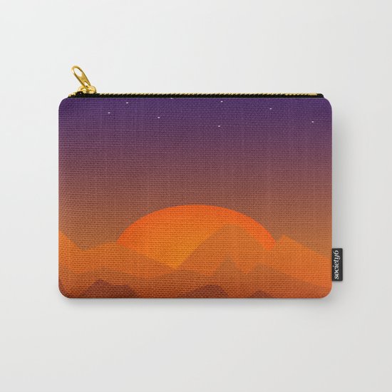 Slumbering Hills, Southwestern Landscape Art Carry-All Pouch