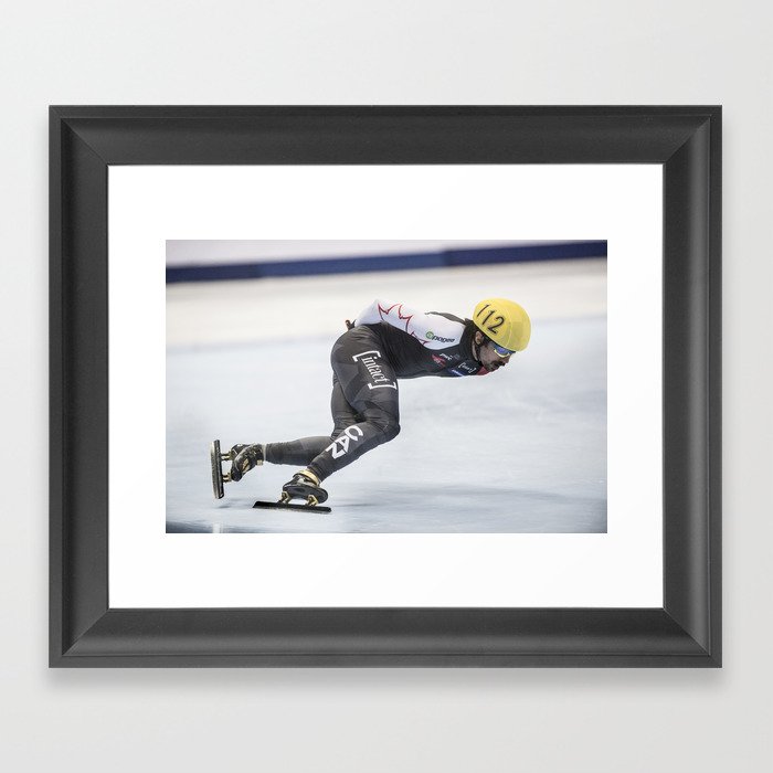 Charles Hamelin, Olympic Champion, Official Action Framed Art Print