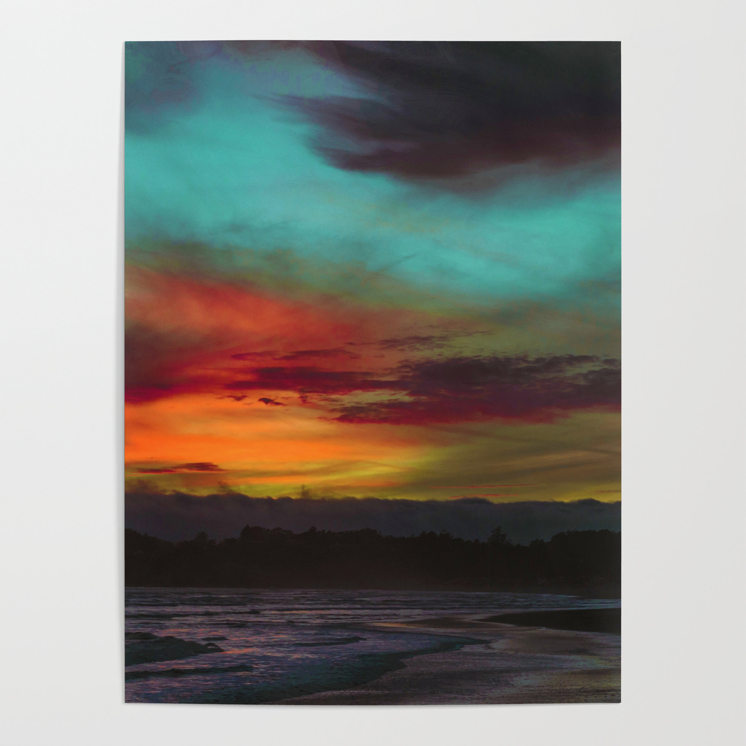 Tie Dye Sunset Lake Color Poster By Nocolordesigns Society6 Tie Dye Sunset Lake Color Poster By Nocolordesigns Society6