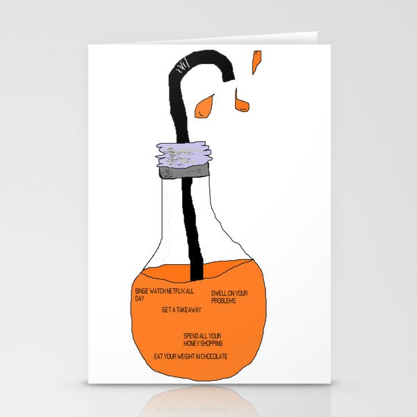 Bad Ideas Orange Juice Stationery Cards