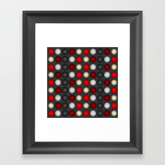 Dark Romance Polka Framed Art Print