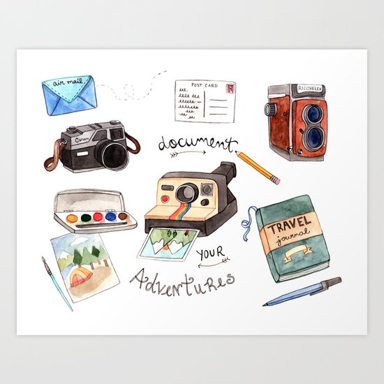 Document Your Adventures Art Print