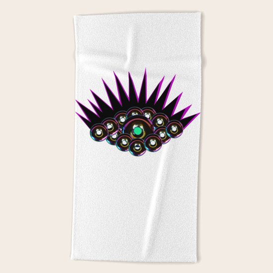 Donut Eyes Beach Towel