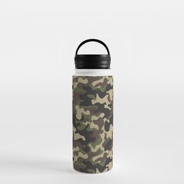 vintage military camouflage Water Bottle