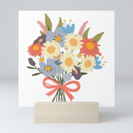 Bouquet of Daisies | Pretty Daisy Flowers Mini Art Print