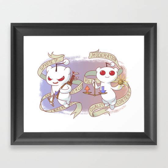 Rediquette Framed Art Print