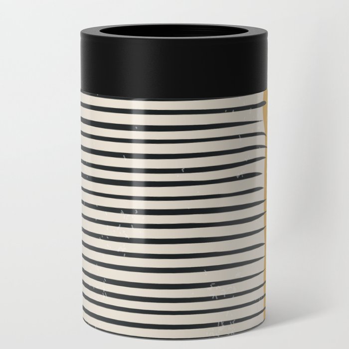 Mid Century Modern Minimalist Rothko Inspired Color Field With Lines Geometric Style Can Cooler