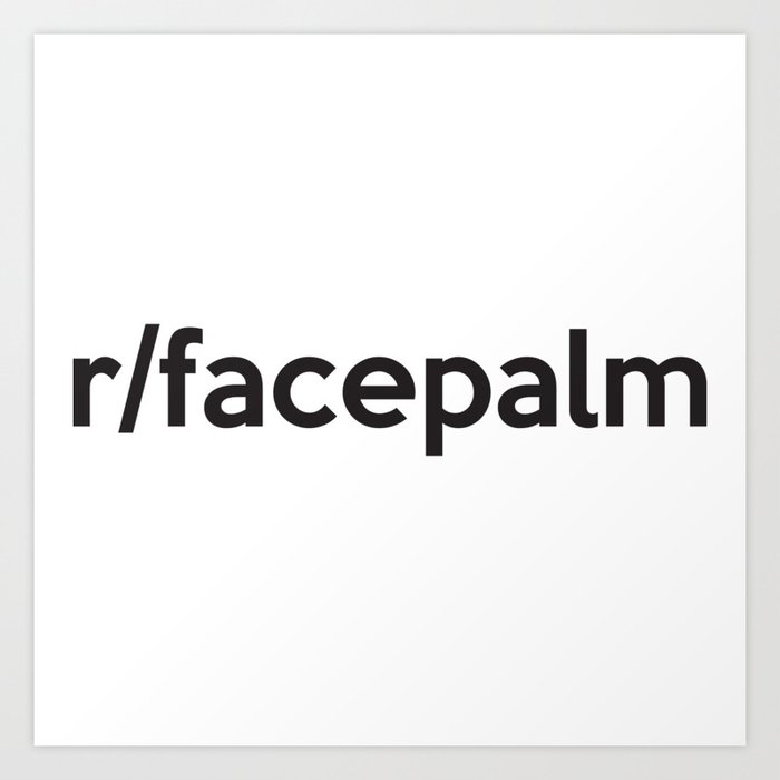 Facepalm Text Art