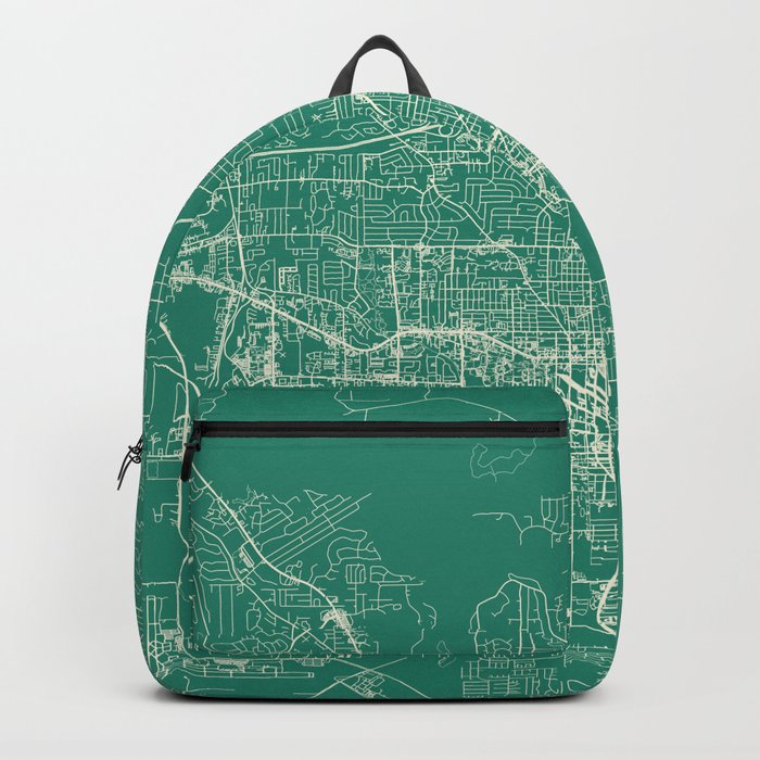 Tallahassee USA - Minimalist City Map Backpack
