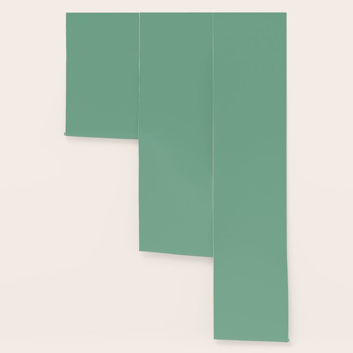 Dark Pastel Mint Green Solid Color - Pairs with Farrow ...