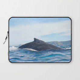 Whale fin of a humpback whale on the surface Laptop Sleeve