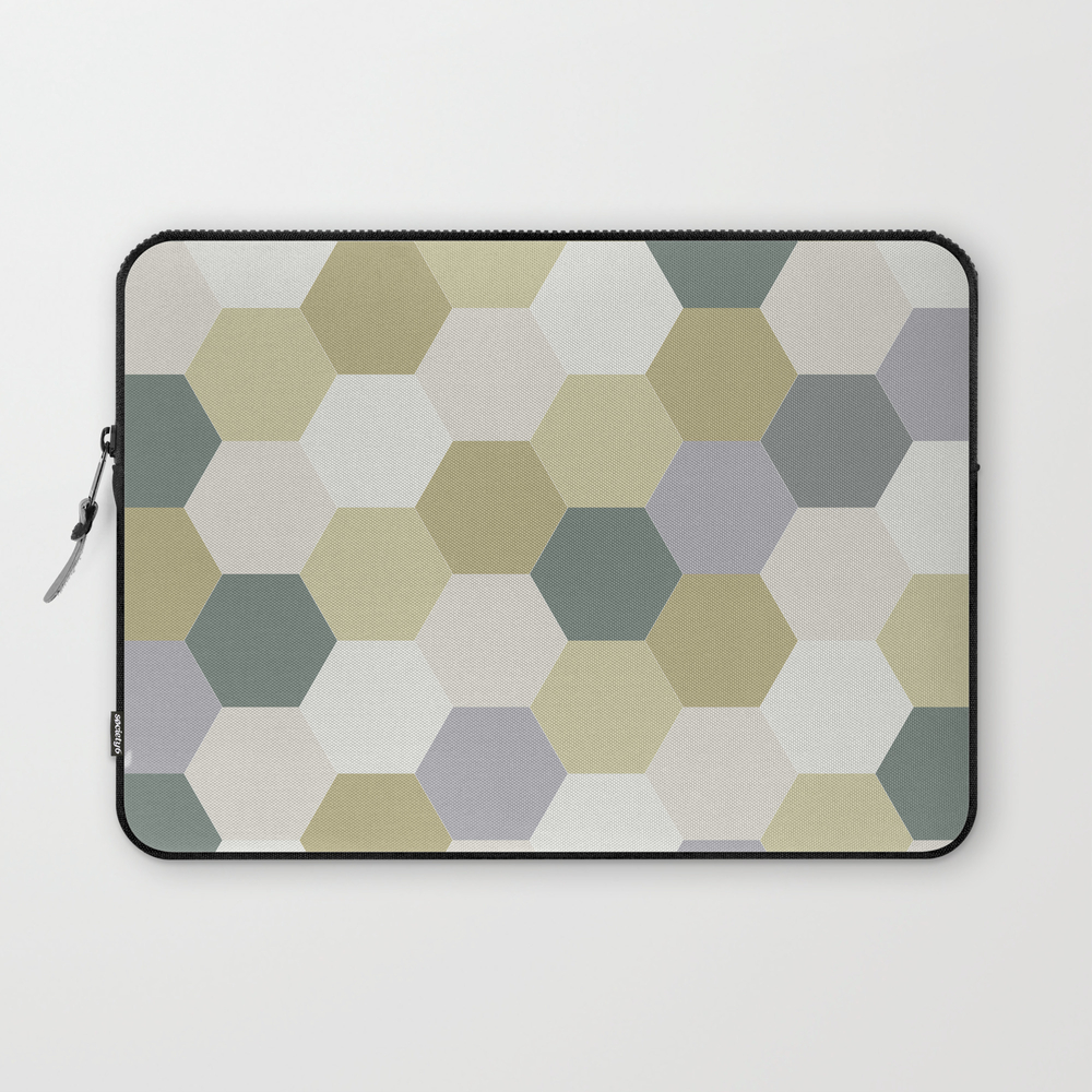 Hexagon Delight Laptop Sleeve by mandysvarietystore