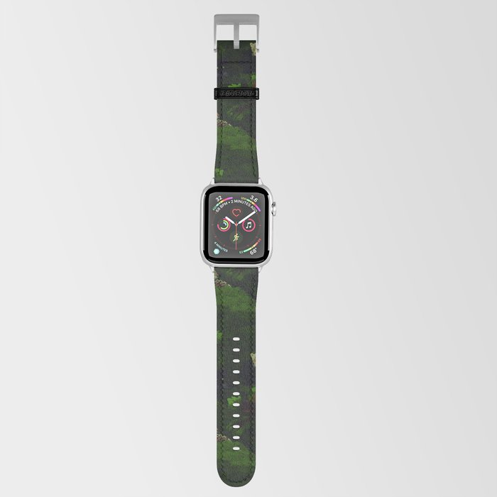 seamless digital pattern with leopards and panthers Apple Watch Band