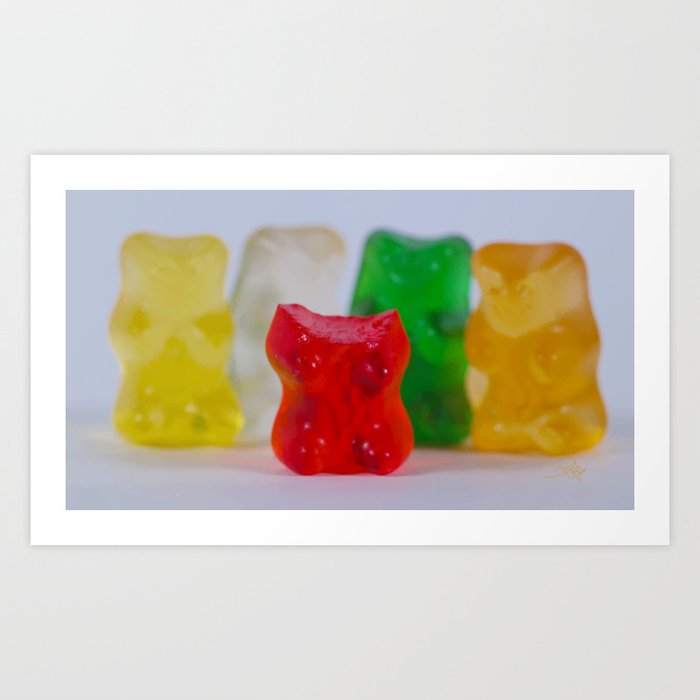 Losing My Mind (The Gummie Bears Photo Original) Art Print