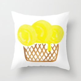 Lemon Sorbet Throw Pillow