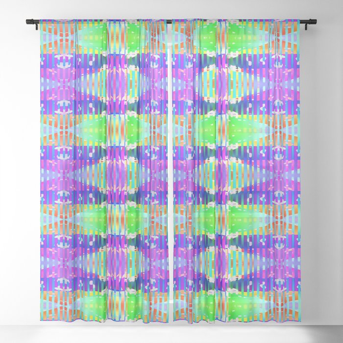 3105 Lights, stains, stripes, and patterns 2 ... Sheer Curtain