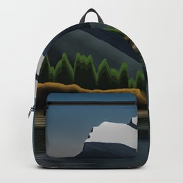 Night Train at Mt. Rundle Backpack
