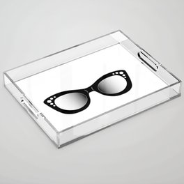 hipster fashion cat eye sunglasses or eyewear Acrylic Tray