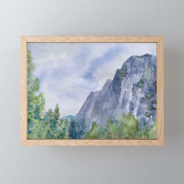 Yosemite El Capitan  Framed Mini Art Print
