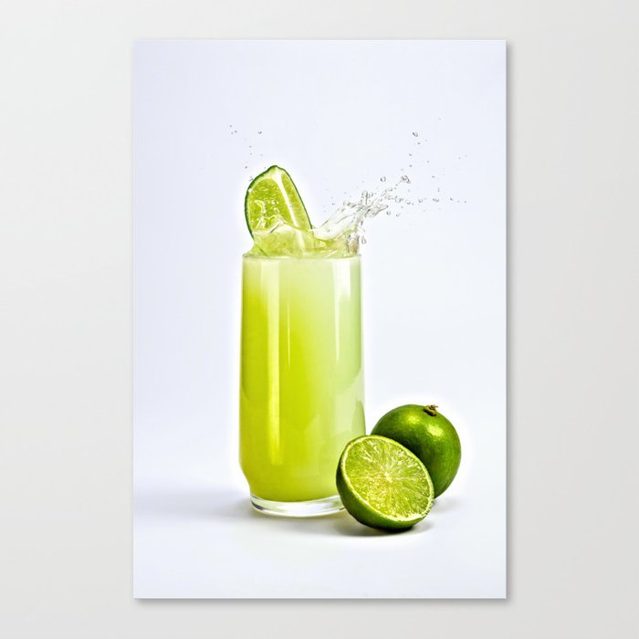 Refreshing Limeade Canvas Print