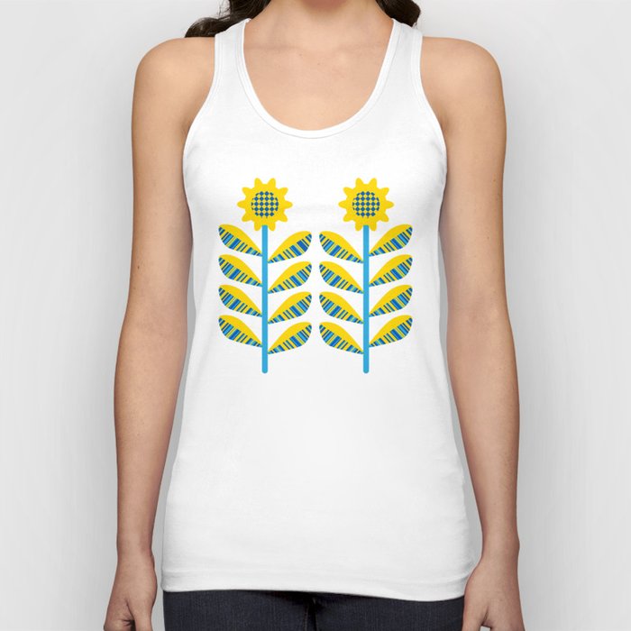 SUNFLOWERS AND SUPPORT FOR UKRAINE Tank Top