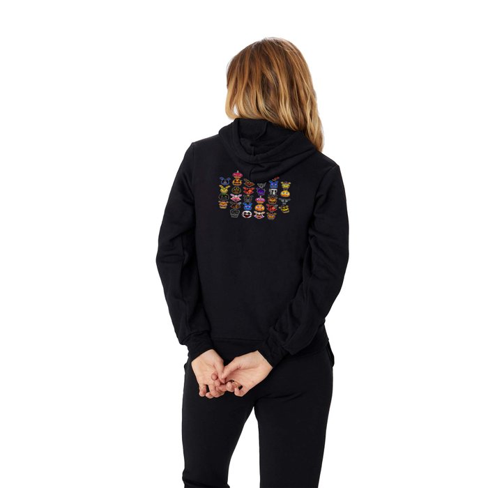 Vans satin floral box pullover hoodie top