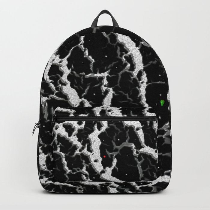 Cracked Space Lava - White Backpack