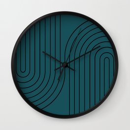 Minimal Line Curvature LVIII Wall Clock