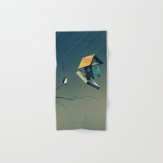 Flying Bird...house Hand & Bath Towel