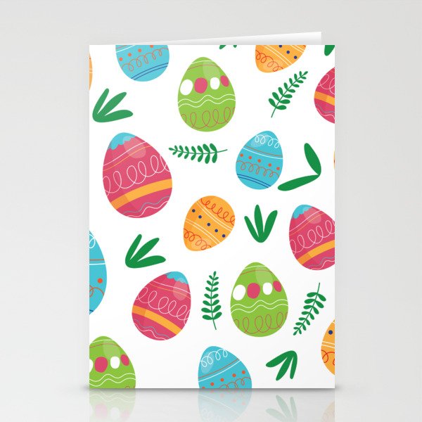Happy Easter  Pattern  Stationery Cards