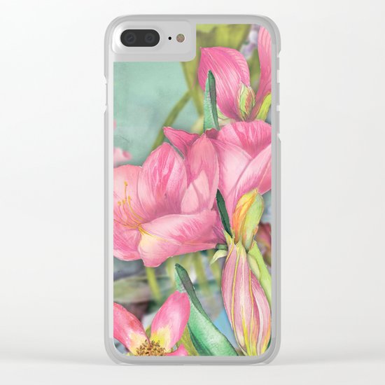 Macro Flower #21 Clear iPhone Case