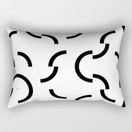Athos - Broken circumferences Rectangular Pillow