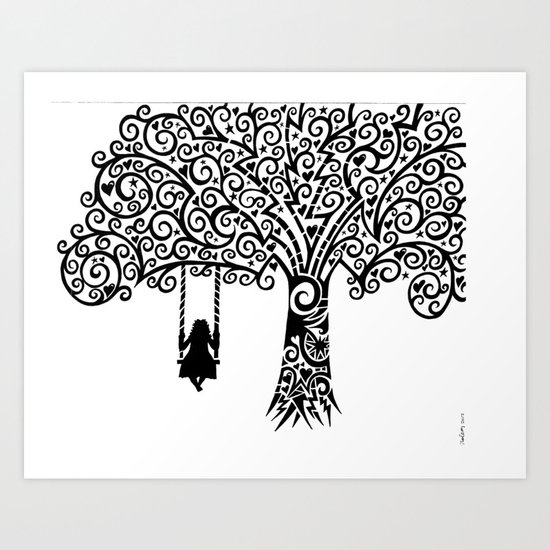 In silence Art Print